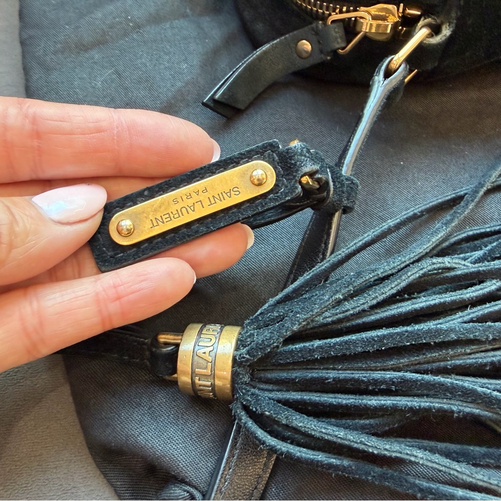 Yves Saint Laurent Rainbow Crystal Studded tassel crossbody Camera Bag - Picture 10 of 17